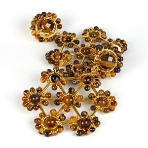 Lisi Lerch Jewelry - Lisi Lerch Vivi Tiger Eye Earrings | CLIP ON Lisi Lerch Jewelry - Lisi Lerch Vivi Tiger Eye Earrings | CLIP ON